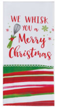 Kaydee   kitchen towel dual purpose terry We Wisk you a Merry Christmas ... - $167.21 MXN