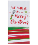 Kaydee   kitchen towel dual purpose terry We Wisk you a Merry Christmas ... - $167.88 MXN