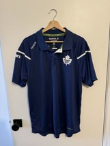 MENS Large Toronto Maple Leafs NHL Center Ice Collection Reebok Button-u... - $34.64