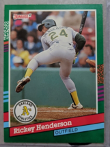 Rickey Henderson Donruss 91 Error Card - $19.79