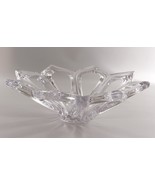Vannes le Chatel Art Glass Crystal Sculpture Centerpiece Bowl Stunning 15&quot; - $1,599.23 MXN