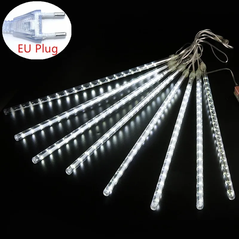 Outdoor LED Meteor Shower Lights Falling Rain Drop Fairy String Light Waterproof - £69.44 GBP