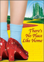 The Wizard of Oz Ruby Slippers No Place Like Home Photo Refrigerator Mag... - $3.99