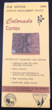 VTG 1996 Cortez Colorado CO BLM Edition Topo Map 30x60 Minute 1:100K Sca... - $9.49