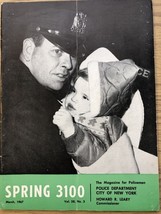 SPRING 3100 NYPD MAGAZINE MARCH 1967 - $134.09 MXN