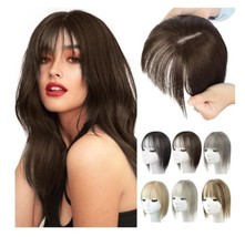 LNERATO Women&#39;s Synthetic Hair Toppers with Bangs, 12 Inch, Natural Look... - $12.87