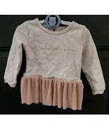 Calvin Klein Jeans Baby Girl&#39;s Heather Pink Rosegold Peplum Sweater 18 M... - £23.59 GBP