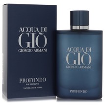 Acqua Di Gio Profondo by Giorgio Armani Eau De Parfum Spray 4.2 oz for Men - £120.01 GBP