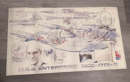 STAR TREK AMT ERTL USS ENTERPRISE 1701-D ORIGINAL POSTER  13”x 22”  - £26.63 GBP