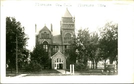 Vtg Postcard RPPC 1940s Florence Wisconsin WI Florence County Court House UNP - £24.39 GBP