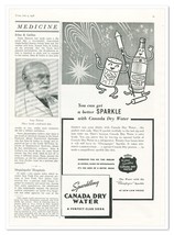Print Ad Sparkling Canada Dry Water Fireworks 1938 3/4-Page Advertisement - £7.63 GBP