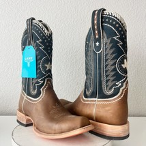 Lane RODEO HOUSTON Mens Cowboy Boots Size 12.5B Brown Leather Western Bl... - $292.05