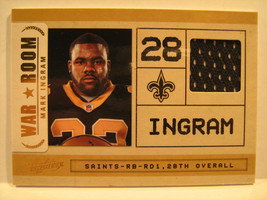 2011 Panini #33 Mark Ingram War Room Authentic WORN/USED [b4b15] - £22.31 GBP