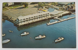 1973 BROWN BROS WHARF MAINE USA POSTCARD STAMPED AND DATED LINCOLN STAMP... - £9.38 GBP