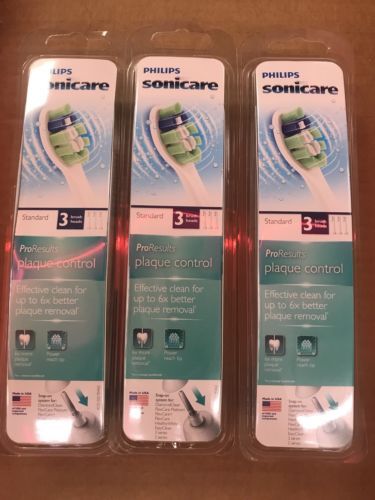  NEW! Philips Sonicare Pro Results Plaque Control Brush Heads (Lot of 3) HX9023 - $54.99