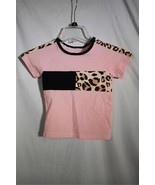 NIP Nikaka Infant Toddler Girl&#39;s Outfit Leopard Print Short Sleeve Top S... - $179.32 MXN