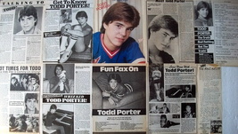 Todd Porter ~ Sixteen (16) Color And B&amp;W Clippings, Articles, Pin-Up From 1984 - £6.59 GBP