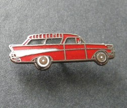 Chevrolet Chevy Nomad 1957 Red Station Wagon Lapel Pin Badge 1.2 Inches - £4.50 GBP