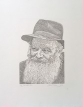 Guillaume Azoulay &quot;The Rebbe&quot; Limited Edition Etching On Paper Hand Signed Coa - £720.22 GBP