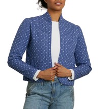 Nsf daisy crop quilted jacket in INDIGO FLOWER - $272.00