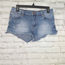 STS Blue Shorts Womens 26 Blue Denim Aubrey Mid Rise Distressed Cut Off ... - $17.49