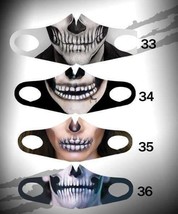 3D Ghoul Ghost H20 Halloween zombie goth undead fun Face Mask adult teen cover - £2.29 GBP