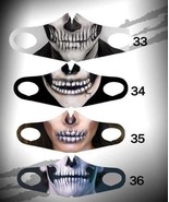 3D Ghoul Ghost H20 Halloween zombie goth undead fun Face Mask adult teen... - $2.87