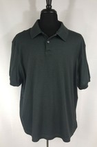 Haggar Men XXL Dark Gray/Black Soft Golf Short Sleeve Polo Shirt Casual ... - $15.67