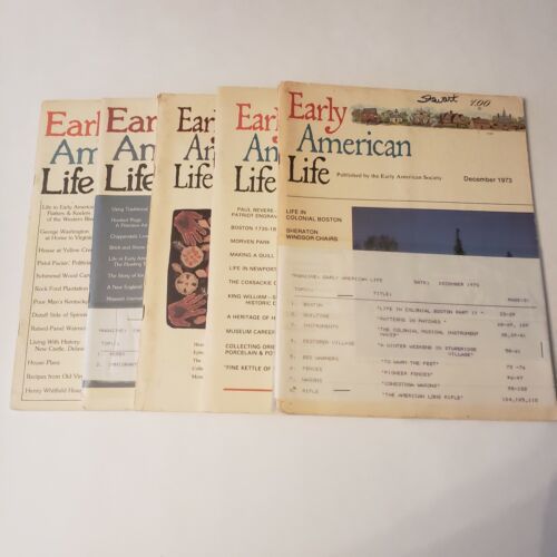 Primary image for Vintage Early American Life Magazine Lot: 5 1970’s Issues