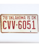 1978 United States Oklahoma Oklahoma Is OK Passenger License Plate CVV-6051 - £14.04 GBP