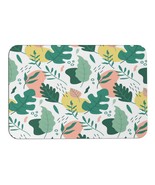 Mondxflaur Leaf Non Slip Bathroom Mat for Shower Quick Dry Diatom Mud Rugs - $26.05 CAD