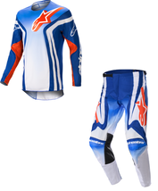 New Alpinestars Racer Semi Blue / Hot Orange Dirt Bike Adult MX Motocros... - £148.98 GBP