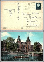 1967 Netherlands Postcard - Amsterdam To Catania, Italy Q2 - £2.36 GBP