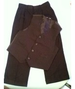 Mothers Day George Size 8 vest &amp; suit pants blue stripe formal 2 piece l... - £16.97 GBP