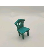 Fisher Price Sweet Streets Teal Chair Replacement Dollhouse Country Cottage - $4.94