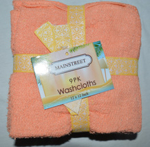 Wash Clothes 9 Pack Assorted Colors - $14.99