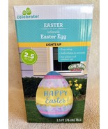 2023 Easter Egg Inflatable Indoor or Outdoor “Happy Easter” Gemmy 2.5ft ... - £23.10 GBP