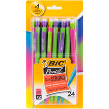 BIC Xtra Strong Mechanical Pencils 24/Pkg-Assorted Barrels - £16.09 GBP