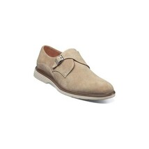 Men's Stacy Adams Taylen Plain Toe Monk Strap Casual Shoes Sandstone 25589-283 image 6