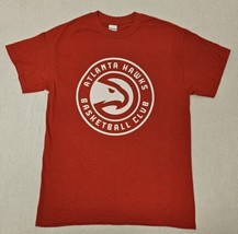 Atlanta Hawks T Shirt Mens Size Medium Red NBA Atlanta Hawks Basketball Club ATL - £10.79 GBP