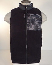 Reebok Sport Black &amp; Gray Reversible Insulated Sleeveless Vest Mens NWT - £75.75 GBP