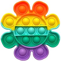 Get Creative with The Rainbow Flower-Shaped Pop It - A Colorful and Fun Toy for  - £11.52 GBP
