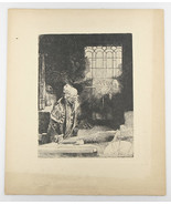 Fausto En Su Estudio Por Rembrandt Reimpresión Grabado En Papel 8 1/2&quot;x6... - $19,633.10 MXN