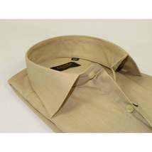 Men's Shirt Hankie CASILA Turkey Cotton Blend 501770-29 Tan Oxford Texture image 2