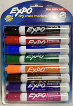 EXPO Dry Erase Markers, Chisel Tip, Low Odor, 8 Assorted Colors - £10.25 GBP