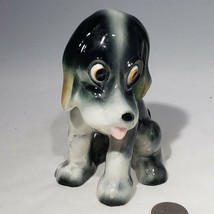 VTG Basset Hound Dog Puppy Porcelain Figurine Japan Yoko Boeki Clover Mark - £17.18 GBP