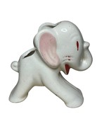 Vintage Ceramic Elephant Planter White 1940&#39;s - $24.75