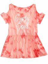 Kandy Kiss Big Girls (7-16)&quot;Gypsy Soul Tie-Dyed Cold-Shoulder Top Apricot X-Larg - £21.90 GBP