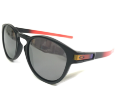 Oakley Sonnenbrille Riegel OO9265-2653 Schwarz Neon Rot Rund Rahmen Mit Grau - $111.83