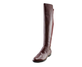 Isaac Mizrahi ~ Leather ~ Stretch ~ Over-the-Knee Boots ~ Size 7.5 ~ Burgundy - £60.30 GBP